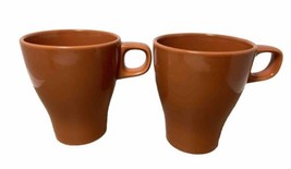 IKEA Fargrit Stacking Coffee Tea Mug Pumpkin Orange Set of 2 - $14.98