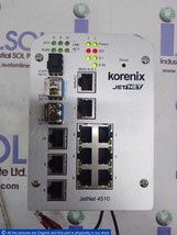 Korenix JetNet 4510 Series Industrial Managed Ethernet Switch 24VDC HW Ver: V2.2 - £1,523.08 GBP