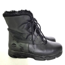 Totes Womens Winter Boots Size 6 All Weather Faux Fur Lined Zipper &amp; Laces - £13.95 GBP
