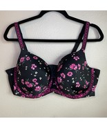 Torrid T-Shirt Bra Lightly Lined Floral Straight Back Bra 44DD - $12.99