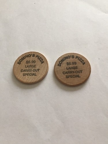 Dominos Pizza Free Pizza, 6 Ski towns in Colorado wooden token Vail Aspen - $5.00