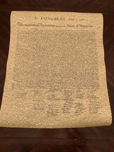 Large Parchment Replica Of The Declaration of Independence in a Tube - €6,07 EUR