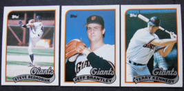 1989 Topps Traded San Francisco Giants Team Set of 3 Baseball Cards - £1.60 GBP