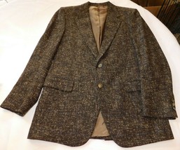 Downing Street Collection Men&#39;s Sport Coat Jacket Wool Dark Brown **No S... - £20.51 GBP