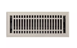 New Brushed Nickel 4&quot; x 10&quot; Contemporary Steel Floor Register by Signatu... - $24.95