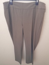 Roz &amp; Ali Women&#39;s Pull-Up Heather Brown Pants Size 16 (Pre-Owned) - £14.07 GBP