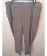 Roz &amp; Ali Women&#39;s Pull-Up Heather Brown Pants Size 16 (Pre-Owned) - $21.95 CAD