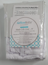 Airflow Baby by BreathableBaby Essential Mesh Crib Liner 9&quot; Safety - £15.43 GBP