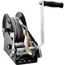 VEVOR Hand Winch, 3500 lbs Pulling Capacity, Boat Trailer Winch Heavy Duty Rope  - $101.49