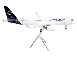 Airbus A320neo Commercial Aircraft Lufthansa - LoveHansa White w Blue Tail Gemin - £84.59 GBP