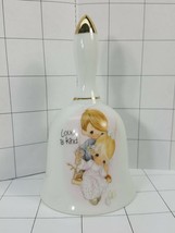 Precious Moments Collector  Bell "Love Is Kind" 1984 boy & Girl in swing #286 - $7.95
