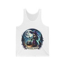 halloween witch brewing magic Unisex Jersey Tankmen women spooky - £17.71 GBP+