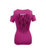 Ladies Half Sleeve Shoulder Cutoffs Shirts Sugar Skull Lace Design on ba... - $199.68