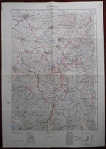 1955 Original Military Topographic Map Veliko Gradiste Serbia Yugoslavia... - $51.14