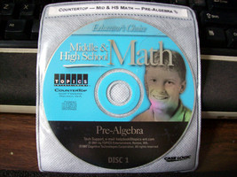 countertop middle high school math pre-algebra cd-rom - £15.97 GBP