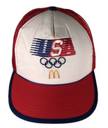 1984 Vintage McDonalds Olympics Mesh Back Trucker Snap back Hat One Size... - £23.34 GBP