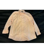 Pronto Uomo Men&#39;s Dreamsicle Orange Non-Iron Dress Shirt Size 18 34/35 - $28.74 CAD
