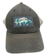 columbia sportswear bear mountain patch grey blue strapback mesh trucker... - $48.32 CAD
