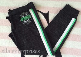 Victoria&#39;s Secret Pink Black Marl White Green Limited Edition Gym Pants ... - £39.27 GBP