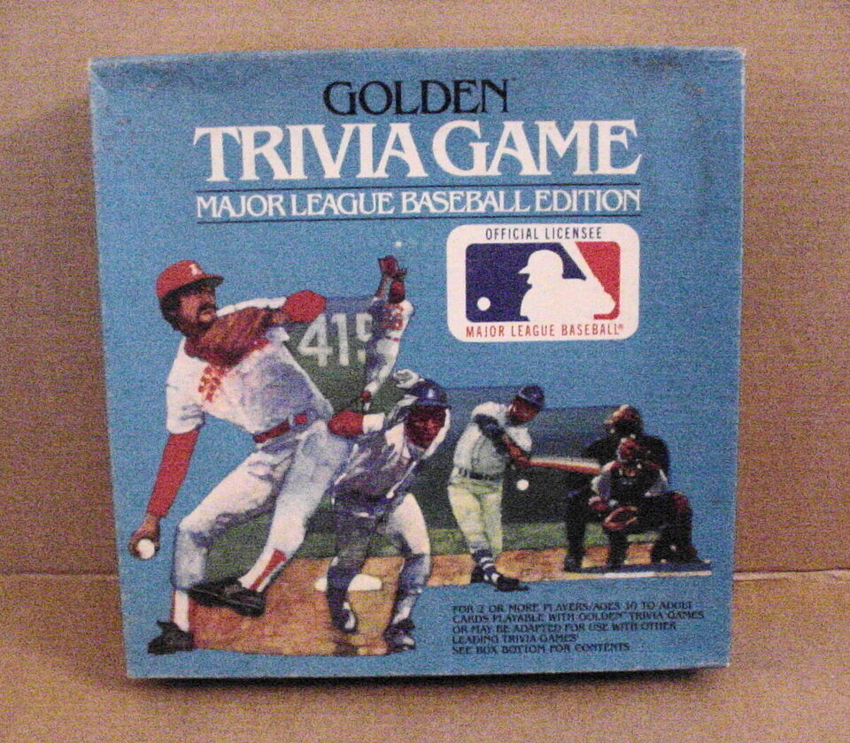 VINTAGE 80's Retro Golden TRIVIA GAME: Major League Baseball Edition MLB 1984 - $1.95