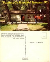 Nebraska Gothenburg Original Pony Express Station City Park Vintage Postcard - £7.39 GBP