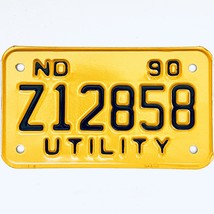 1990 United States North Dakota Utility Special License Plate Z12858 - £14.51 GBP