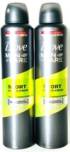 2 Count Dove 250 mL Men Care Sport Active Fresh 48 Hour Antiperspirant S... - $21.99