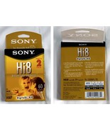 NEW Sony Hi8 60 Digital8 HMP 120min Blank Video Tapes 2 Pack SEALED - £27.05 GBP