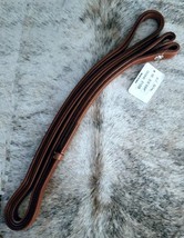 Heavy Harness Leather Split Reins 5/8" by 8' Action Company NEW Pecan image 2