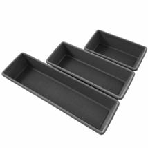 Edge Tray Bins 3 Pack Multi Use Storage for Kitchen Darwers, Office and ... - £13.42 GBP