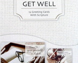 BOX 12 Christian GET WELL Greeting Cards,  Images of Relaxing Pastimes  - £5.36 GBP