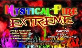 Mystical Fire Extreme Color Changing Flames For Wood Burning Fire, 24 Packets - £25.97 GBP