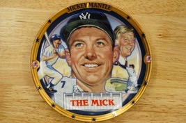 Mickey Mantle LE Baseball Sports Impressions Plate 1995 Hamilton 6.5&quot; NOS - $24.74