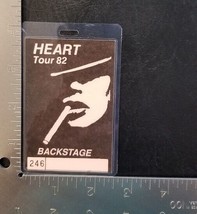 Heart (Ann &amp; Nancy Wilson) - Original Concert 1982 Tour Laminate Backstage Pass - £21.90 GBP