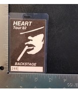 HEART (ANN &amp; NANCY WILSON) - ORIGINAL CONCERT 1982 TOUR LAMINATE BACKSTA... - $28.00
