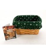Angled Keeper Basket, 8&quot; x 6&quot; (Slanted), 2000 Longaberger  w/Cloth Liner... - $33.29 CAD