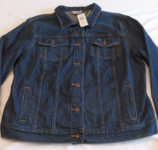  LL Bean 1912 Jean Jacket Misses Regular Size Large Rinsed Denim New With Tags  - £47.65 GBP