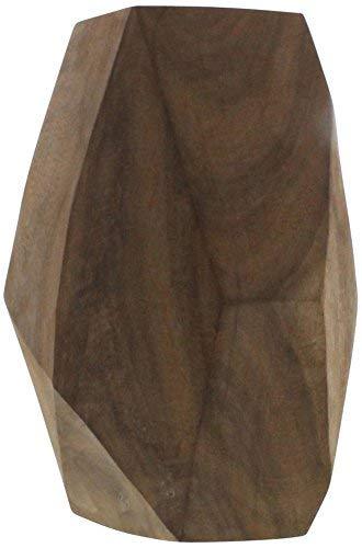 Faceted Wood Object 10" High Decorative Sculpture - £30.24 GBP