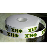 Chi Eta Phi Greek Letters Sorority Inspired Grosgrain Ribbon  - $9.90