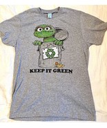 Oscar The Grouch Keep It Green Adult Unisex Med Short Sleeve T Shirt By ... - £14.15 GBP