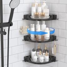 JNFUZ Corner Shower Caddy 360° Rotating Adhesive Organizer No Drilling - €8,56 EUR JNFUZ Corner Shower Caddy 360° Rotating Adhesive Organizer No Drilling - €8,56 EUR