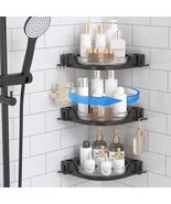 JNFUZ Corner Shower Caddy 360° Rotating Adhesive Organizer No Drilling - $183.61 MXN