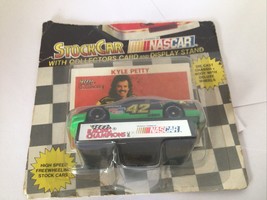 1993 NASCAR Stock Car #42 KYLE PETTY 1:64 Diecast Car w/ Stand &amp; Card - NOS - $10.10