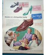 John C. Roberts Shoes Print Advertisement Art 1940s - £7.86 GBP