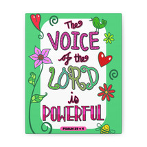   The Lord Is Powerful Psalm 29:4 Bible Verse Canvas Christian W - £60.25 GBP+