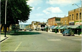 Canada Ontario Midland Main Street Georgian Bay Posted 1959 Vintage Postcard - £7.39 GBP