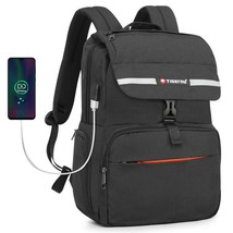 New Leisure Light Weight 15.6&quot;Laptop Backpack Men Zipper Reflective USB Charge D - £63.11 GBP