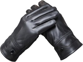 Men&#39;s Winter Genuine Sheepskin Gloves, Full Hand Touch Screen Texting  (Size:XL) - £18.05 GBP