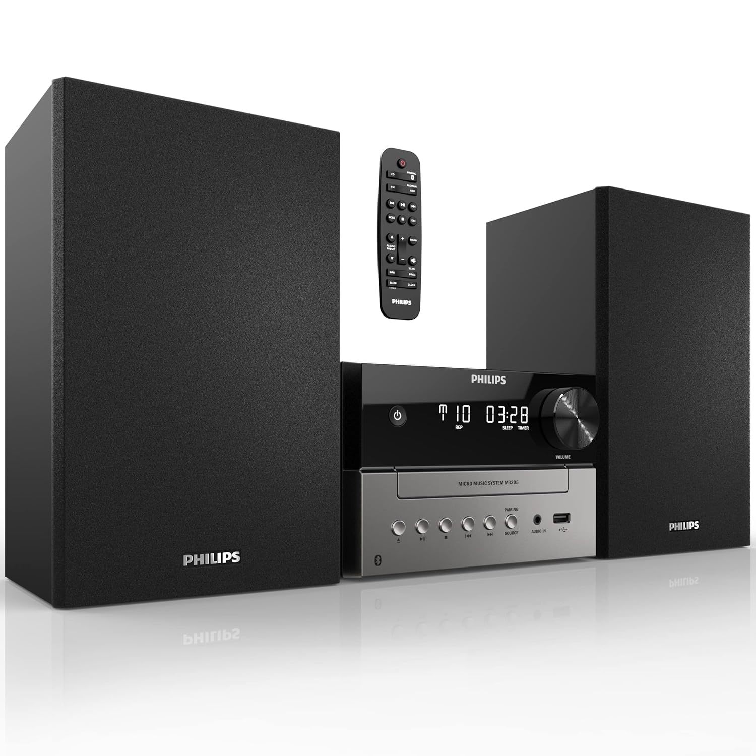 Philips Bluetooth Stereo System for Home with CD Player, Wireless Streaming, MP3 - $259.99