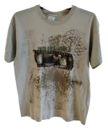 VTG Disney Indiana Jones Adventure Ride Snakes T Shirt Adult M Tan Rare - $21.50 CAD